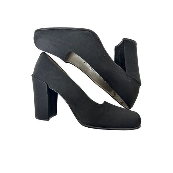 Kenneth Cole New York Y2K 90s ‘s Black Fabric Pumps Excellent Condition - Picture 1 of 12